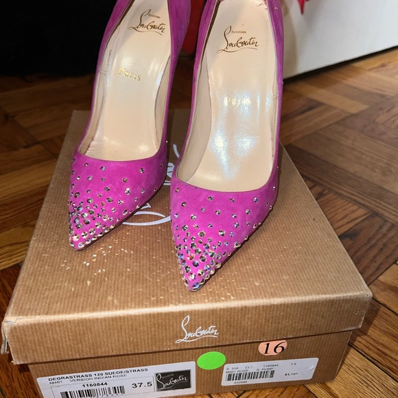 Christian Louboutin’s suede with rhinestones - Picture 1 of 3